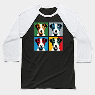 Pop Retro Art Jack Russell Terrier - Cute Puppy Baseball T-Shirt